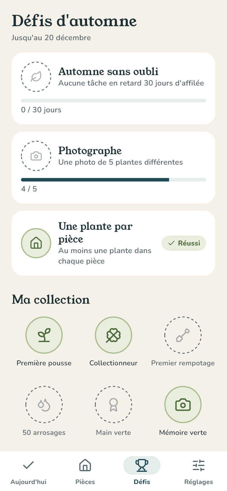 Les défis de saison dans Xyléa